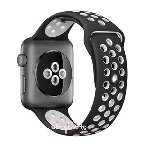 NEW Black & White Apple Watch Sport Band